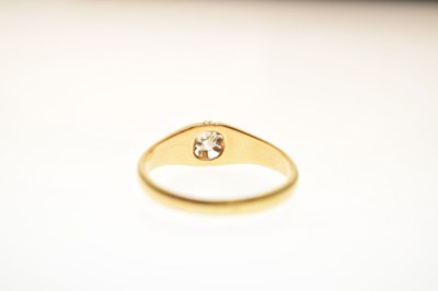 Lot 7 - 18ct gold gypsy set diamond solitaire ring