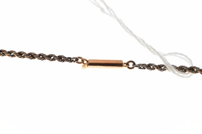 Lot 41 - Edwardian pearl yellow gold pendant necklace
