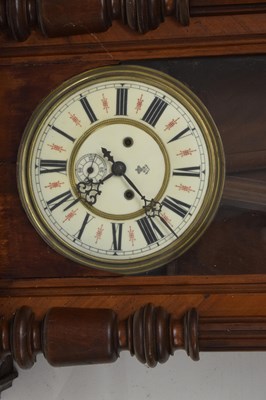 Lot 589 - Gustav Becker two-weight Vienna wall clock plus large spring-driven Vienna (2)