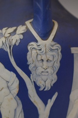 Lot 297 - Wedgwood Blue Jasper model of the Portland vase, 19th century