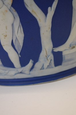 Lot 297 - Wedgwood Blue Jasper model of the Portland vase, 19th century