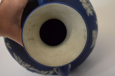 Lot 297 - Wedgwood Blue Jasper model of the Portland vase, 19th century