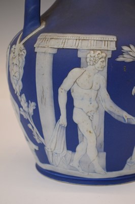 Lot 297 - Wedgwood Blue Jasper model of the Portland vase, 19th century