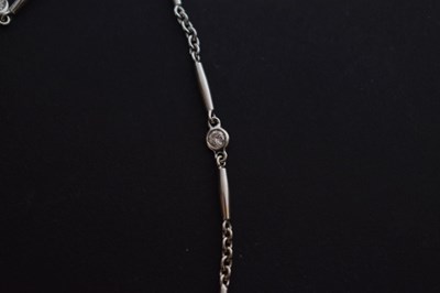 Lot 43 - Cartier diamond 18ct white gold necklace