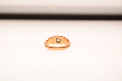 Lot 3 - Gents 18ct gold and diamond ring
