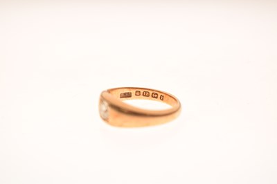 Lot 3 - Gents 18ct gold and diamond ring