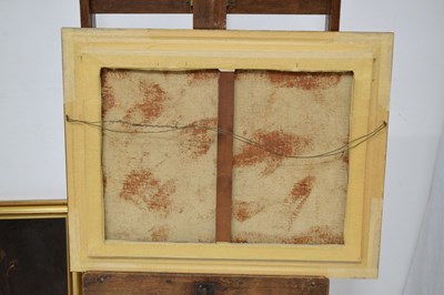Lot 738 - Two French oils on canvas - Dead game, and a copper pot still life