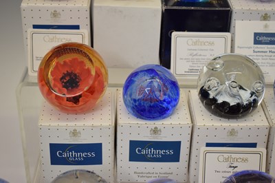 Lot 571 - Collection of twenty Caithness glass paperweights