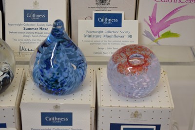 Lot 571 - Collection of twenty Caithness glass paperweights