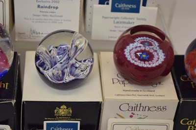Lot 571 - Collection of twenty Caithness glass paperweights