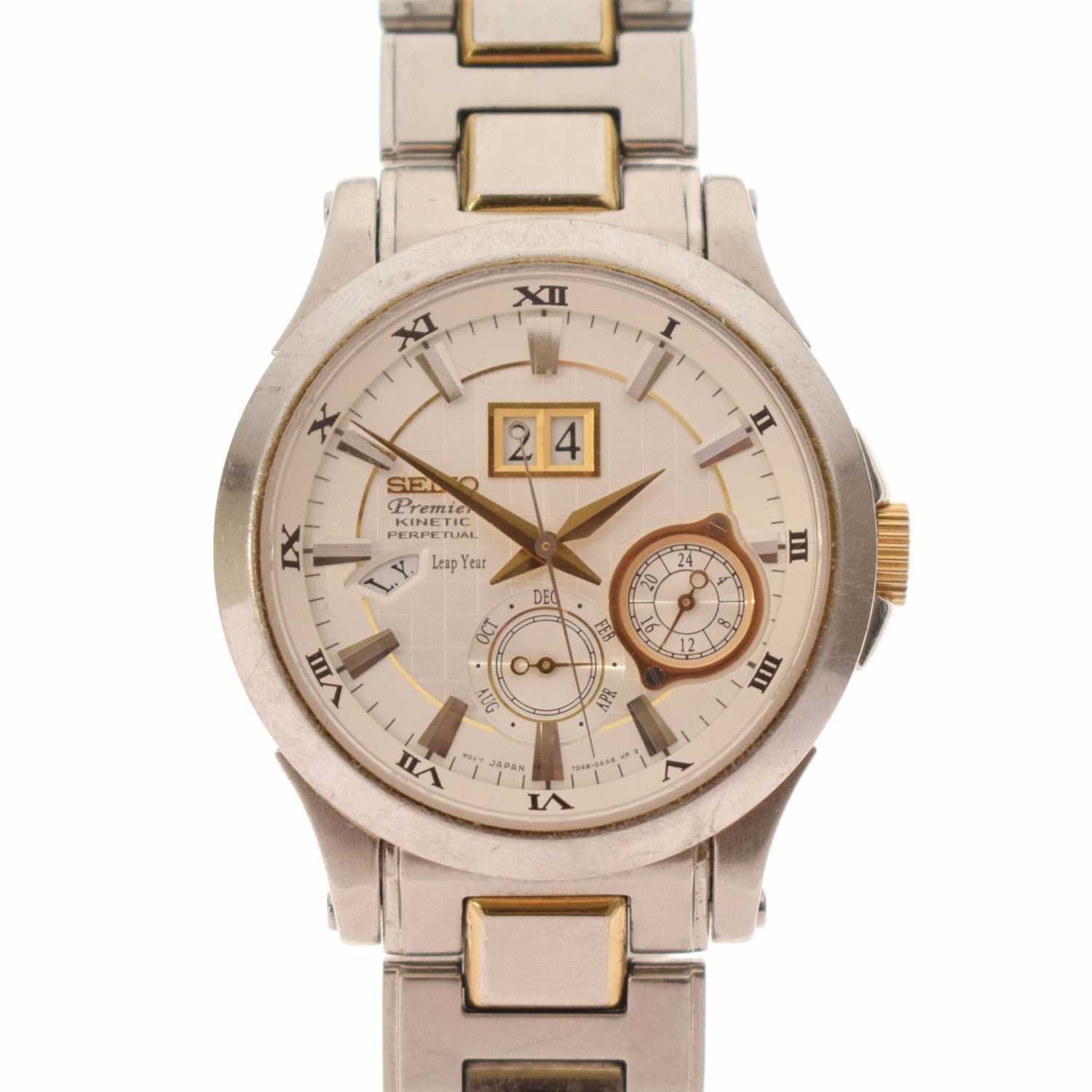 Lot 185 - Seiko - Premier Kinetic Perpetual bracelet