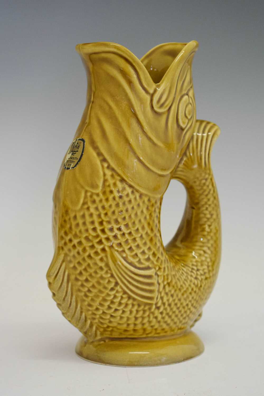 Lot 186 - Vintage Dartmouth Pottery (Devon) 'Gluggle' fish jug