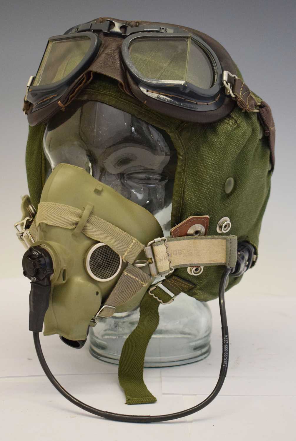 Lot 310 - Cold War era RAF British pilot's flight helmet