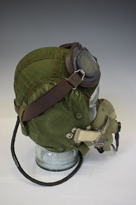 Lot 310 - Cold War era RAF British pilot's flight helmet