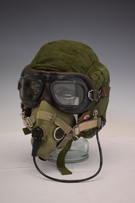 Lot 310 - Cold War era RAF British pilot's flight helmet