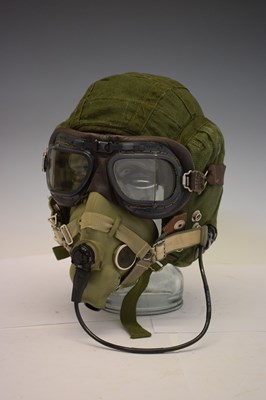 Lot 310 - Cold War era RAF British pilot's flight helmet
