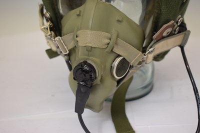 Lot 310 - Cold War era RAF British pilot's flight helmet