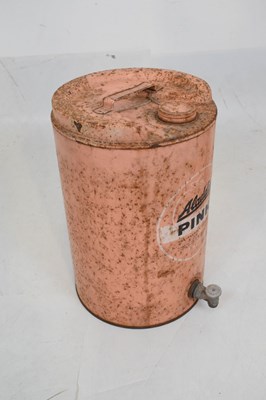 Lot 315 - Aladdin Pink Paraffin sign and drum dispenser