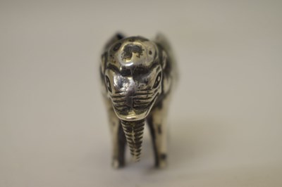 Lot 81 - Early 20th century novelty silver pin cushion in the form of an elephant
