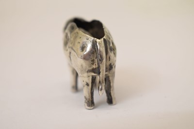 Lot 81 - Early 20th century novelty silver pin cushion in the form of an elephant