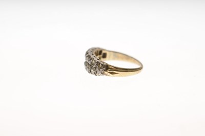 Lot 5 - Early 19th century diamond two-row half eternity ring