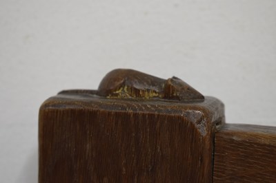 Lot 467 - Robert ‘Mouseman’ Thompson (1876-1955) of Kilburn - Early oak single bed