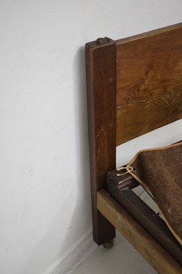 Lot 467 - Robert ‘Mouseman’ Thompson (1876-1955) of Kilburn - Early oak single bed