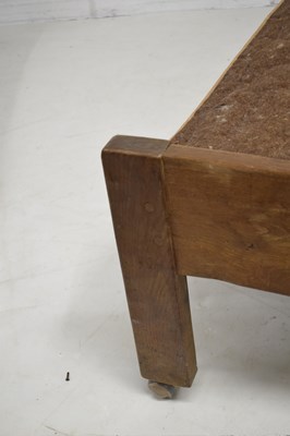 Lot 467 - Robert ‘Mouseman’ Thompson (1876-1955) of Kilburn - Early oak single bed