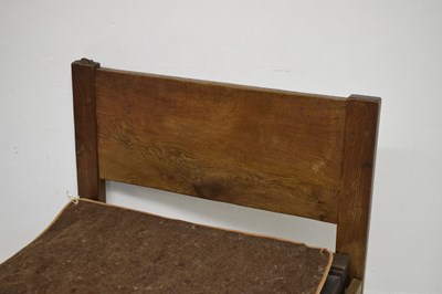 Lot 467 - Robert ‘Mouseman’ Thompson (1876-1955) of Kilburn - Early oak single bed