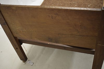 Lot 467 - Robert ‘Mouseman’ Thompson (1876-1955) of Kilburn - Early oak single bed