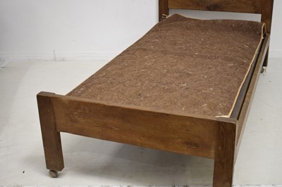 Lot 467 - Robert ‘Mouseman’ Thompson (1876-1955) of Kilburn - Early oak single bed
