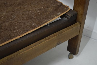 Lot 467 - Robert ‘Mouseman’ Thompson (1876-1955) of Kilburn - Early oak single bed