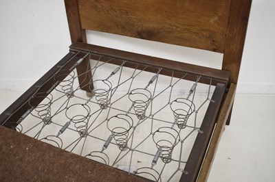 Lot 467 - Robert ‘Mouseman’ Thompson (1876-1955) of Kilburn - Early oak single bed