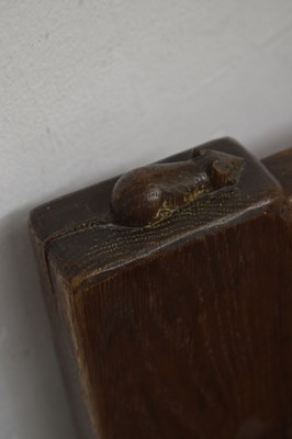 Lot 467 - Robert ‘Mouseman’ Thompson (1876-1955) of Kilburn - Early oak single bed