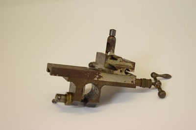 Lot 263 - Hand cranked compound watchmaker's slide lathe