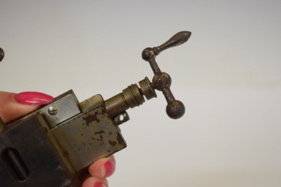 Lot 263 - Hand cranked compound watchmaker's slide lathe