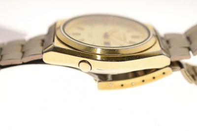 Lot 219 - Seiko - 5 two-tone bracelet watch