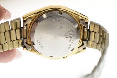 Lot 219 - Seiko - 5 two-tone bracelet watch