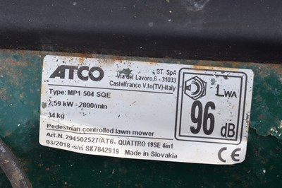 Lot 751 - Alto Quattro 19SE electric start petrol lawn mower