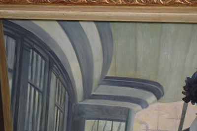 Lot 493 - After James Tissot (1836-1902) - Oil on canvas - ‘The Gallery of H.M.S. Calcutta’