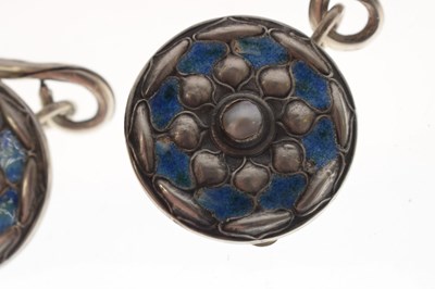 Lot 45 - Arts & Crafts enamel necklet - Jessie M King or Archibald Knox