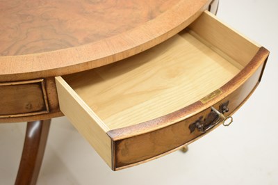 Lot 764 - Reproduction Regency-style drum library or centre table