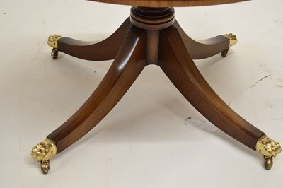 Lot 764 - Reproduction Regency-style drum library or centre table