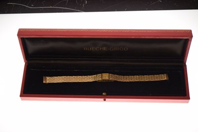 Lot Bueche-Girod - Lady's 1960s 9ct gold bracelet watch