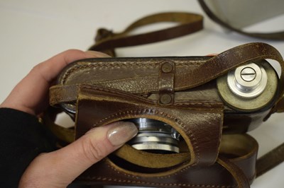 Lot 256 - A Leica DRP Ernst Leitz Wetzlar camera number 314744 fitted with a Summar F=5cm 1/2 lens