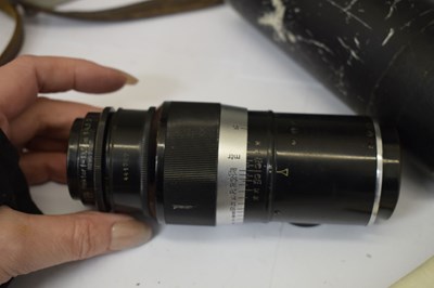 Lot 256 - A Leica DRP Ernst Leitz Wetzlar camera number 314744 fitted with a Summar F=5cm 1/2 lens