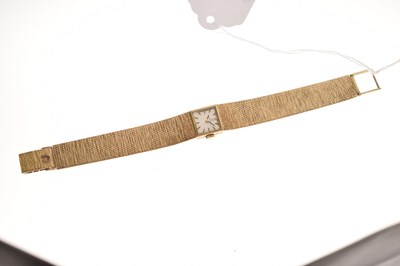 Lot Omega - Lady's 1960s 9ct gold bracelet watch