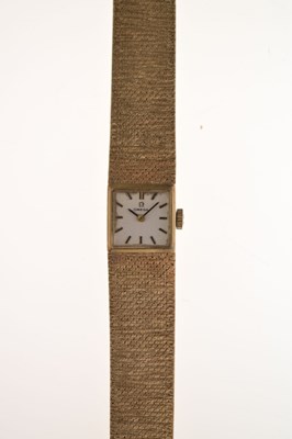 Lot Omega - Lady's 1960s 9ct gold bracelet watch