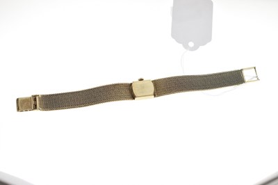 Lot Omega - Lady's 1960s 9ct gold bracelet watch