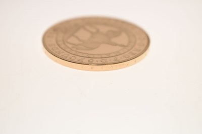Lot Elizabeth II gold proof £5 coin, 2022, commemorating the Platinum Jubilee